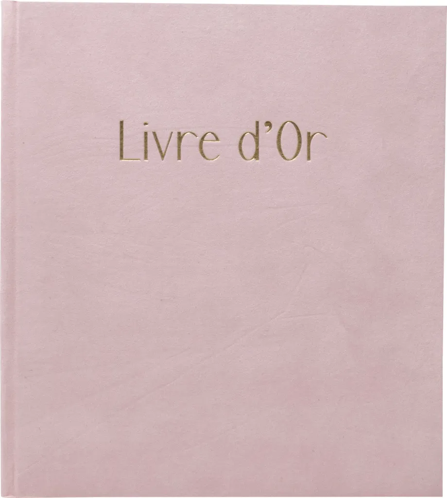 Livre d'Or Mariage et Anniversaire Skandi Nude 140 Pages Tranche Or