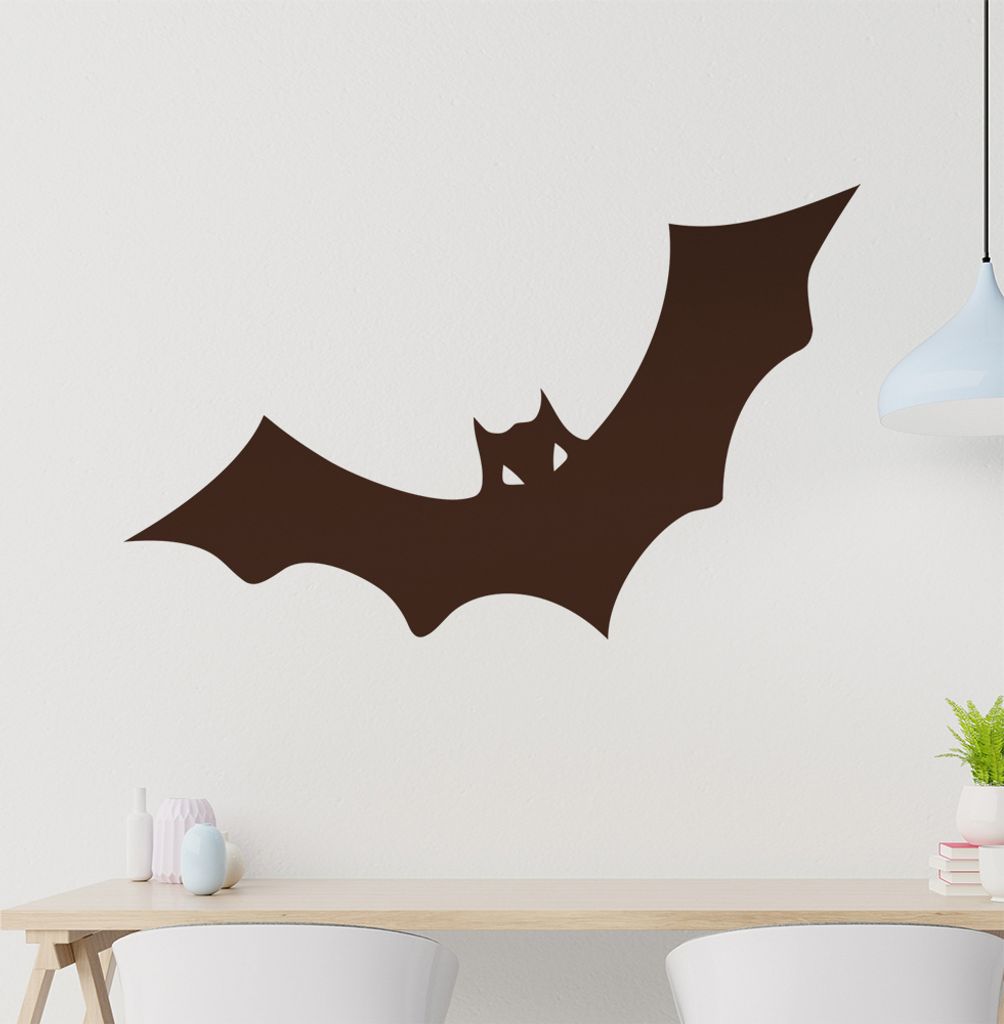Fledermaus Wandtattoo in 6 Größen - Wandaufkleber Wall Sticker - Dekoration, Küche, Wohnzimmer, Schlafzimmer, Badezimmer