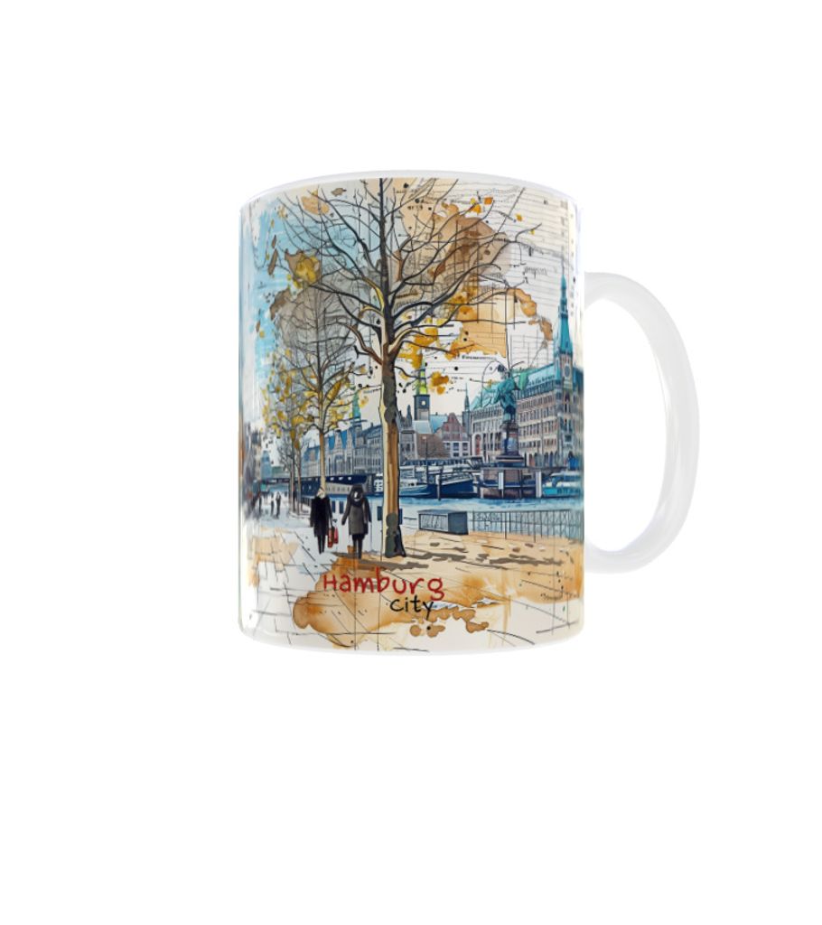 Becher 300ml Holiday City Travel Deutschland Hamburg Stadt