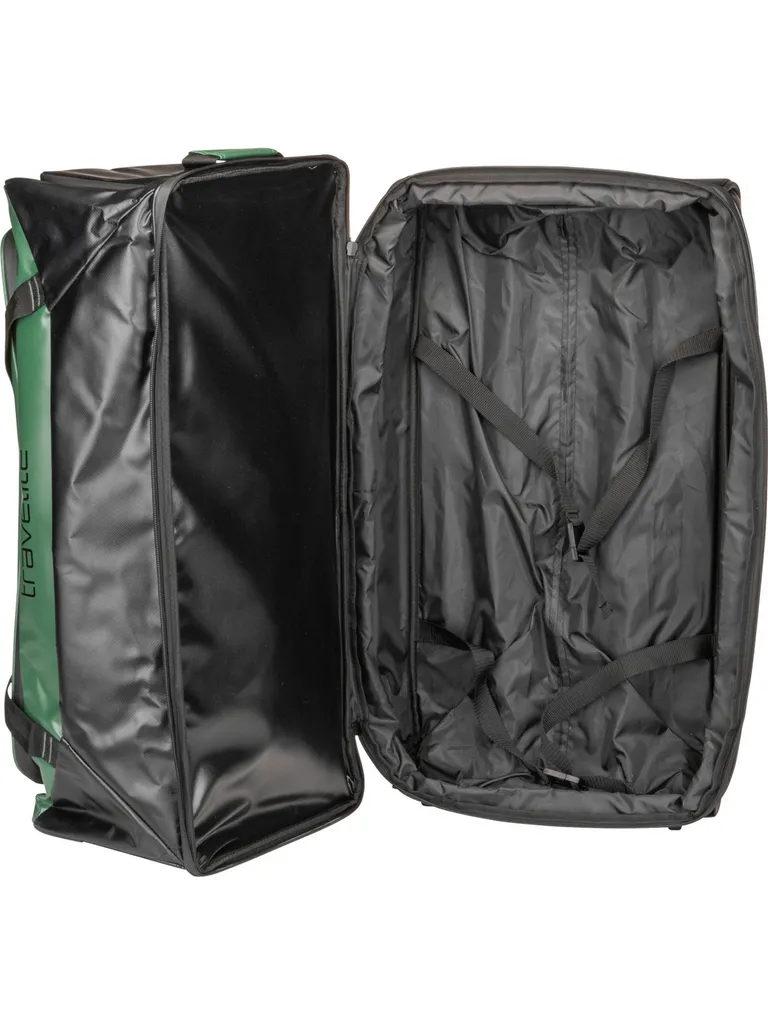Sac de voyage trolley extensible grand volume 98L vert - 13
