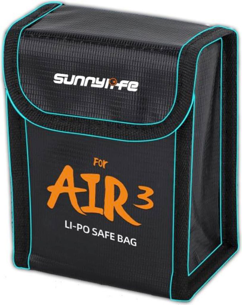 Feuerfestes Safe Case für 2 DJI (Mavic) Air 3 Akkus - 2 Akkus