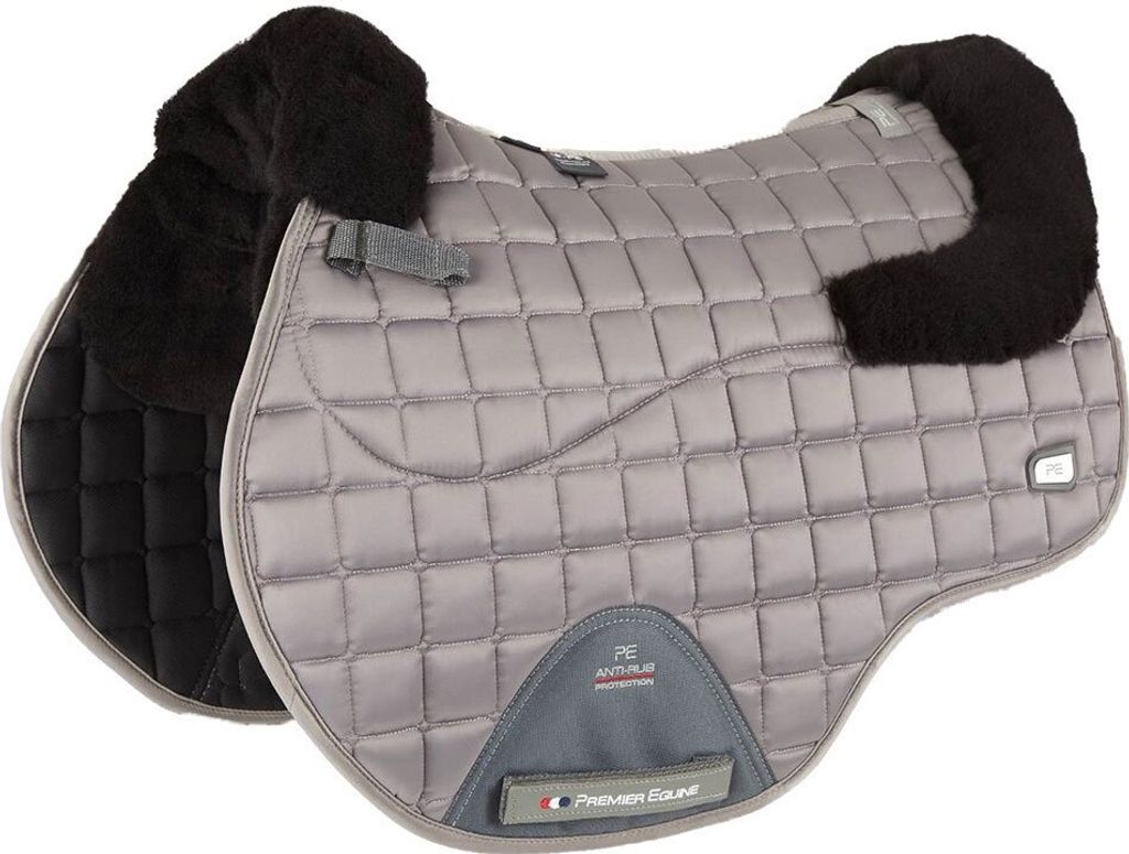 Premier Equine Atlantis Cc Satin Wool Jump Satteldecken Grau Full Grau Full