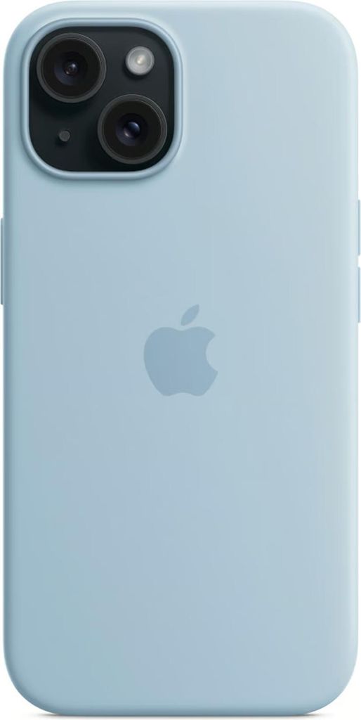 Silikon-Case MagSafe Apple iPhone 15 Plus - Light Blue