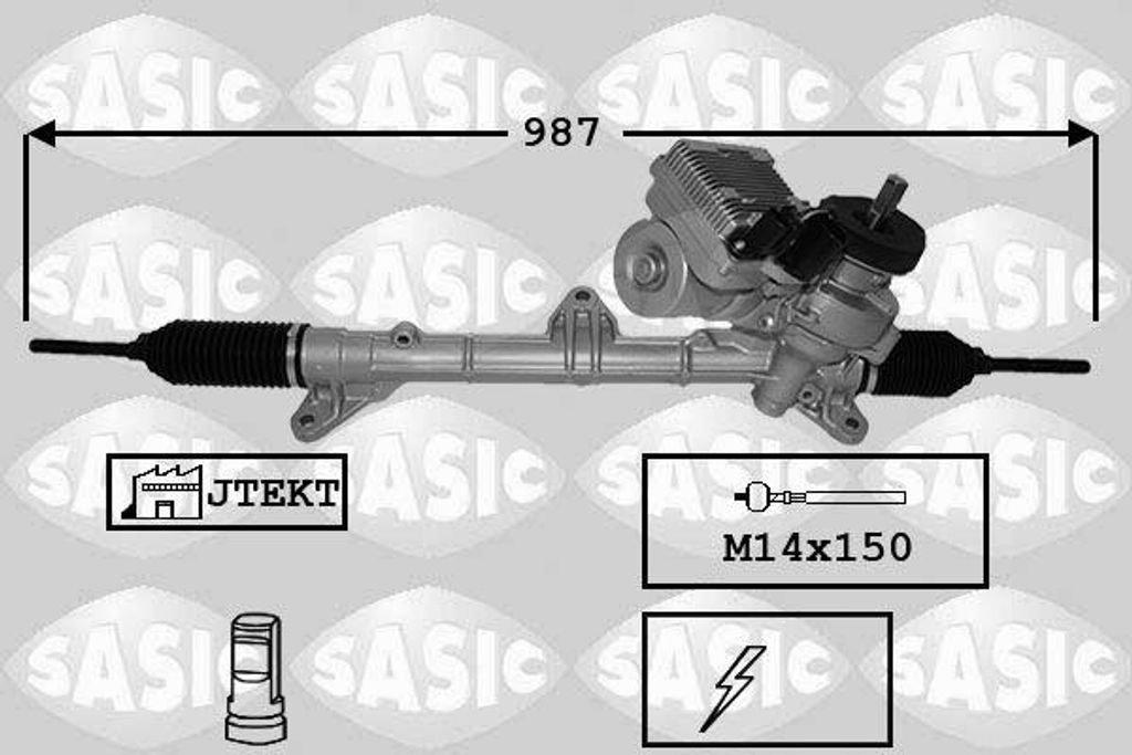 SASIC 7176064 Lenkgetriebe OE 32106778557 kompatibel mit Mini, Clubman, Mini Roadster
