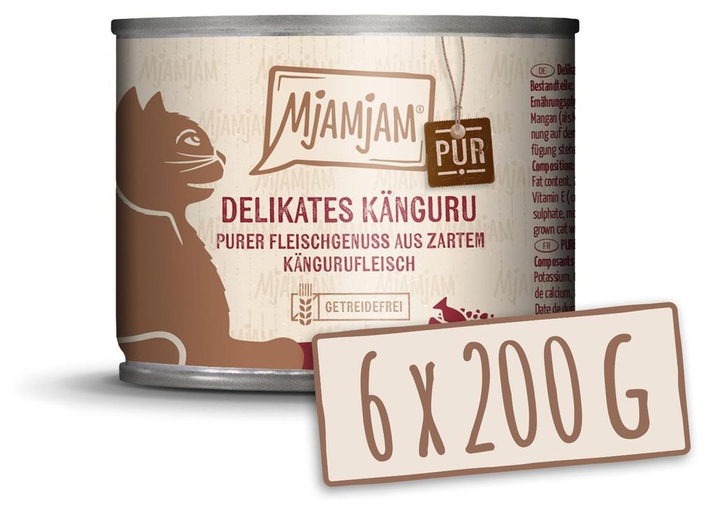 MjAMjAM - Premium Nassfutter für Katzen - purer Produktbild 