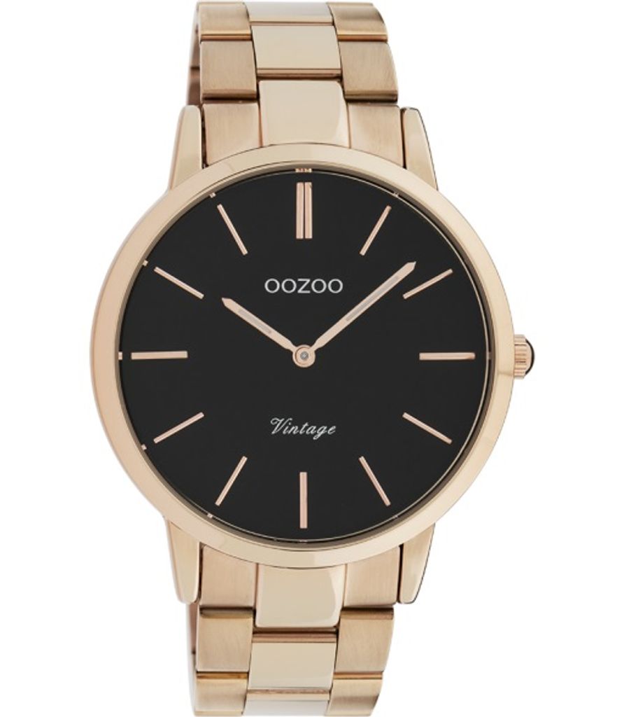 Oozoo - Herrenuhr - C20024 - Roségold Schwarz