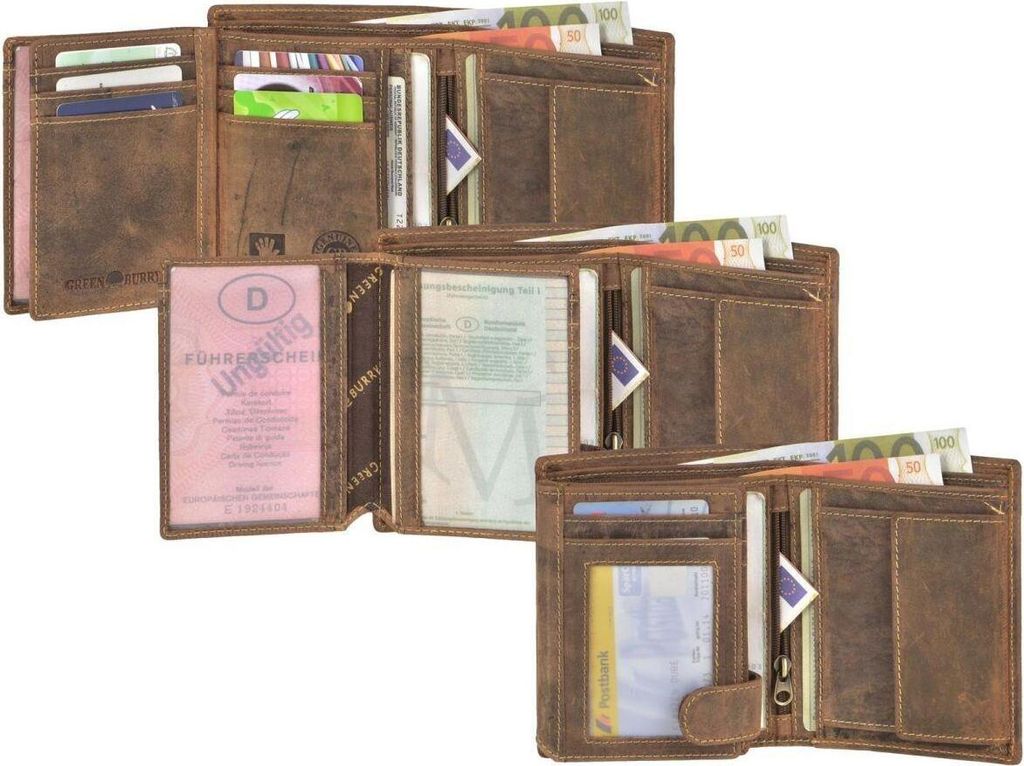Greenburry Vintage Herren RFID Leder Geldbörse Geldbeutel Produktbild 21