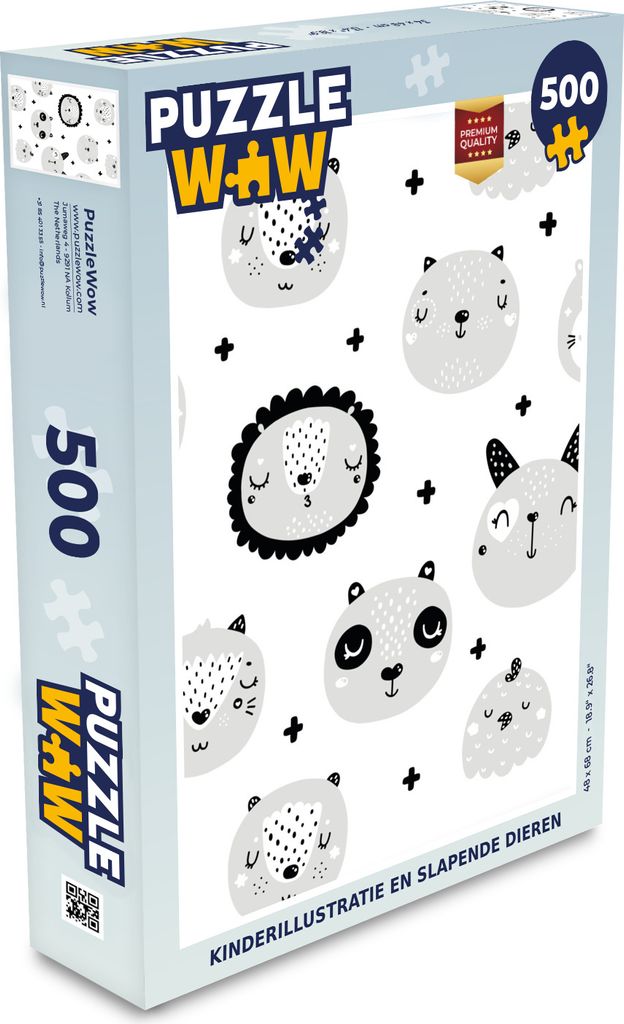 MuchoWow Puzzle 500 Teile Tiere - Kinder - Löwe - Jungen - Mädchen - Baby - Kind - Denken - Spiel - Toy