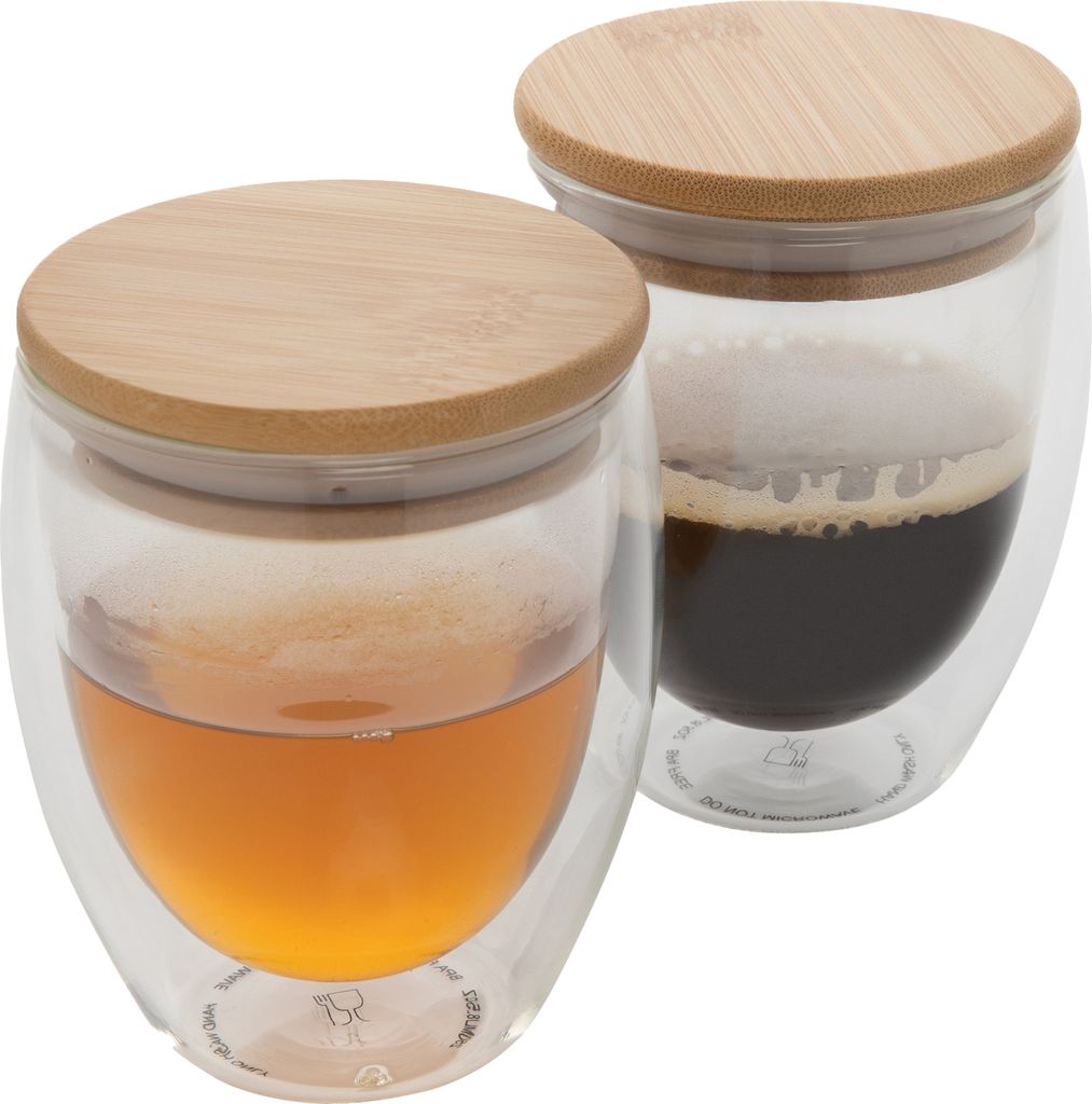 XD Collection - Glas, 250ml 2er-Pack XD604 (Einheitsgröße) (Transparent)