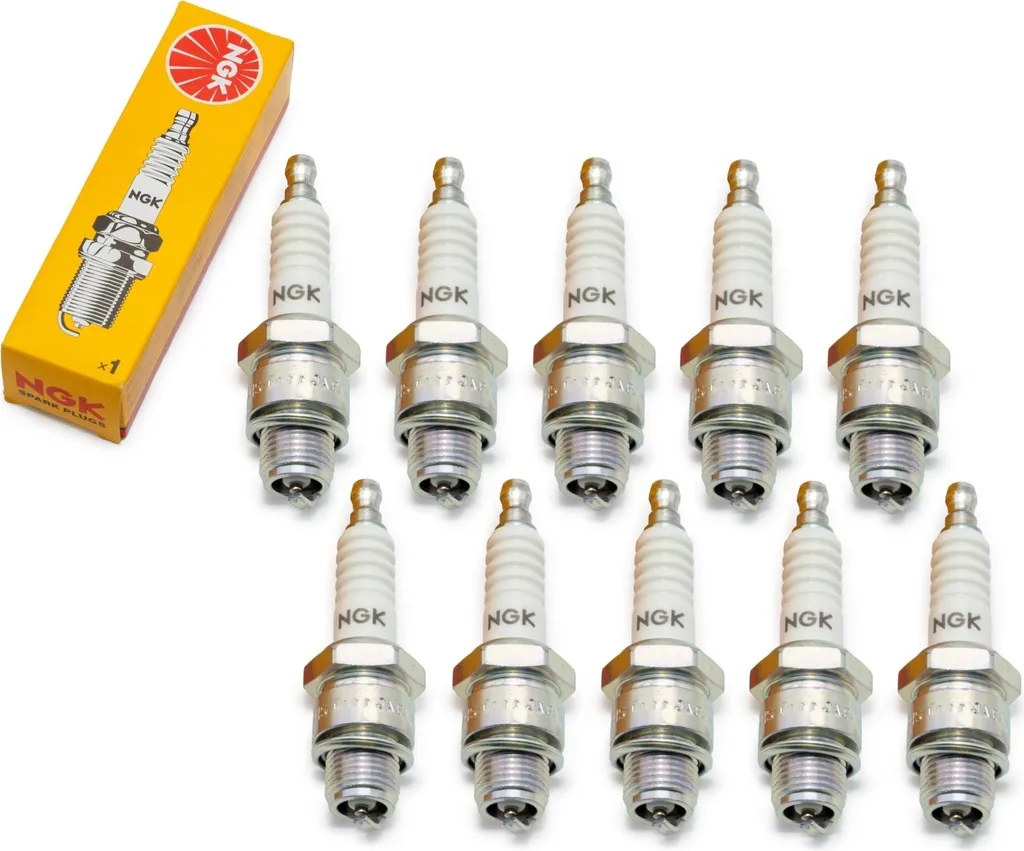10x Candele NGK B6HS 2417 per Motori Storici | Passo Corto 14mm