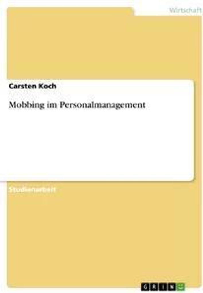 Mobbing im Personalmanagement
