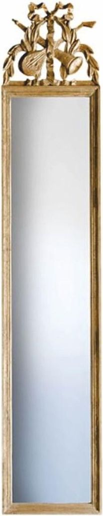 Casa Padrino Luxus Barock Spiegel Gold H. 135,5 cm - Barock Möbel - Italy