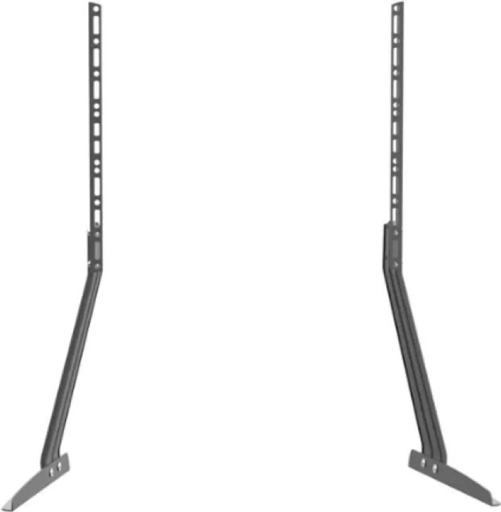Support TV de Table Universel Noir Réglable pour Écran 81 cm à 178 cm - 6