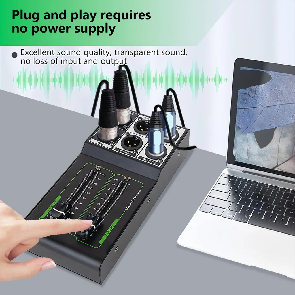 Contrôleur de Volume Stéréo XLR Passif SEAFRONT pour Lecteur DVD PC