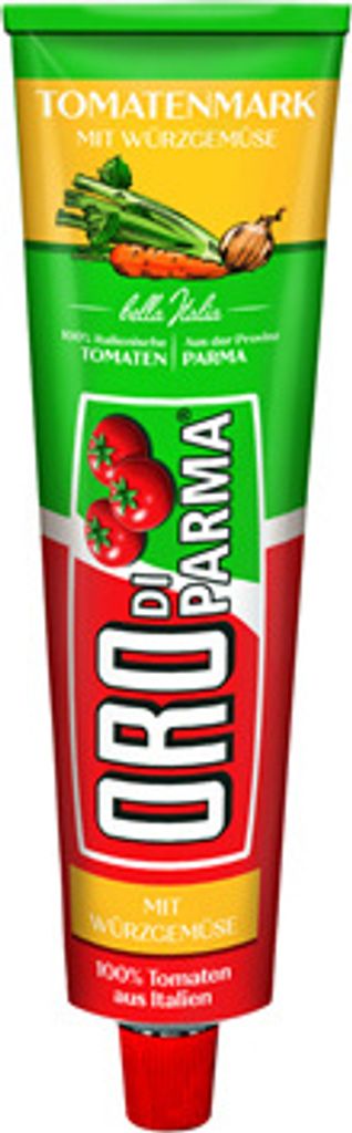 ORO di Parma Tomaten Mark mit Würzgemüse, 15er Pack (15 x 200g Tube)