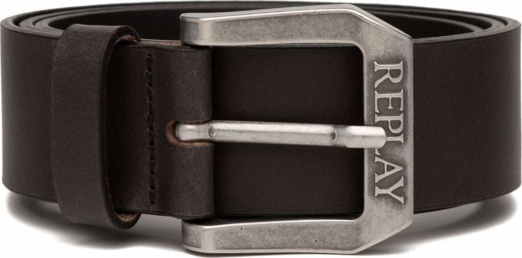 REPLAY Pelle cintura Belt W110 Black Brown marrone scuro Immagine del prodotto 