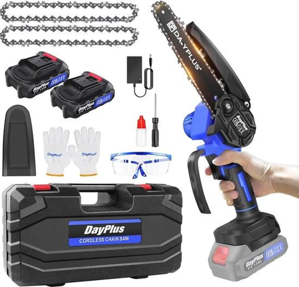 Tronçonneuse à main portable 15 cm sans fil pour élagage des arbres