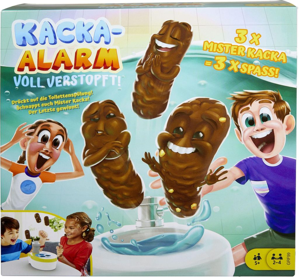 Mattel Games: Kacka-Alarm! Volledig verstopt, kinderspel, Productafbeelding 
