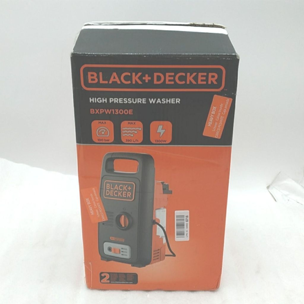 BLACK+DECKER Hochdruckreiniger BXPW1300E Basis 1300 W 100 Bar 3900 U/min Energisch