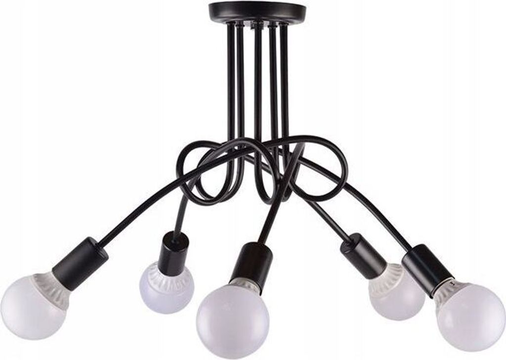 tooLight Kronleuchter 392252 Paradise 5 Metall Schwarz E27 Produktbild 