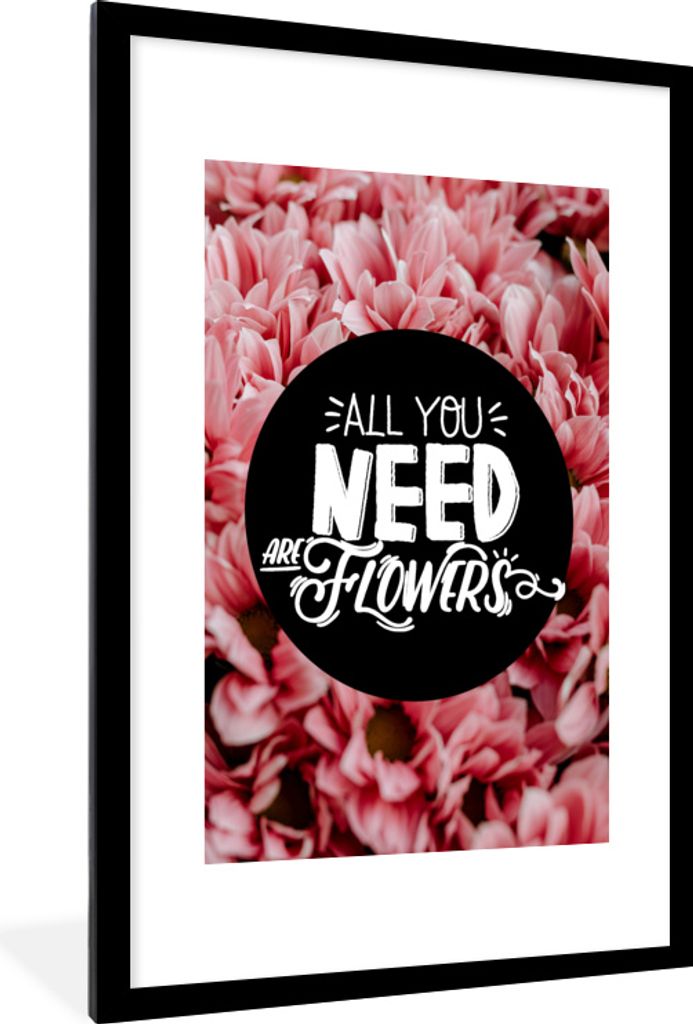 MuchoWow® MuchoWow® Gerahmtes Poster Sprichwörter - 'Alles Produktbild 