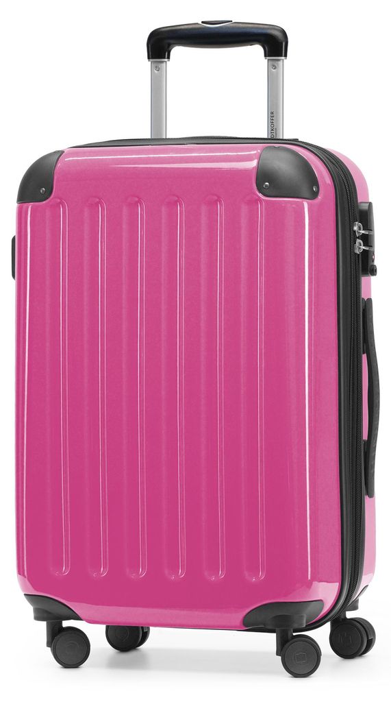 HAUPTSTADTKOFFER Alex - Handgepäck Hartschalen-Koffer Flugzeug erweiterbar Kabinen-Trolley Carry-On Hand Luggage Hardcase, 4 Rollen, 55 cm, 42 L,...