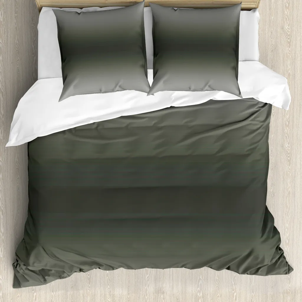 Copripiumino ABAKUHAUS Ombre Grigio Nero 200x200 | Antiacaro e Moderno