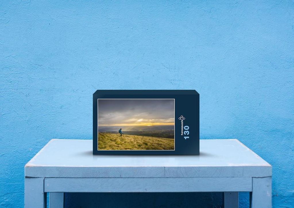 hansepuzzle 43601 - Wandern Puzzle, 130 Teile, Sport, 28,7 x 20,0cm mit hochwertiger Aufbewahrung, Kartonbox und wiederverschließbarem Beutel