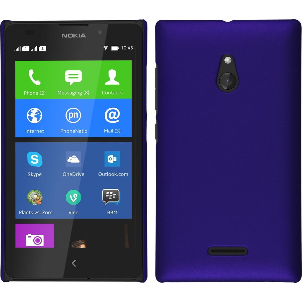 PhoneNatic Case kompatibel mit  Nokia XL - Hülle lila Produktbild 