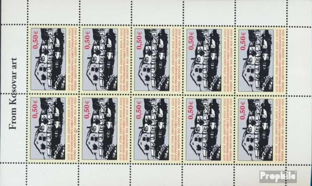 Briefmarken Kosovo 2004 Mi 27Klb Kleinbogen (kompl.Ausg.) postfrisch Kunst