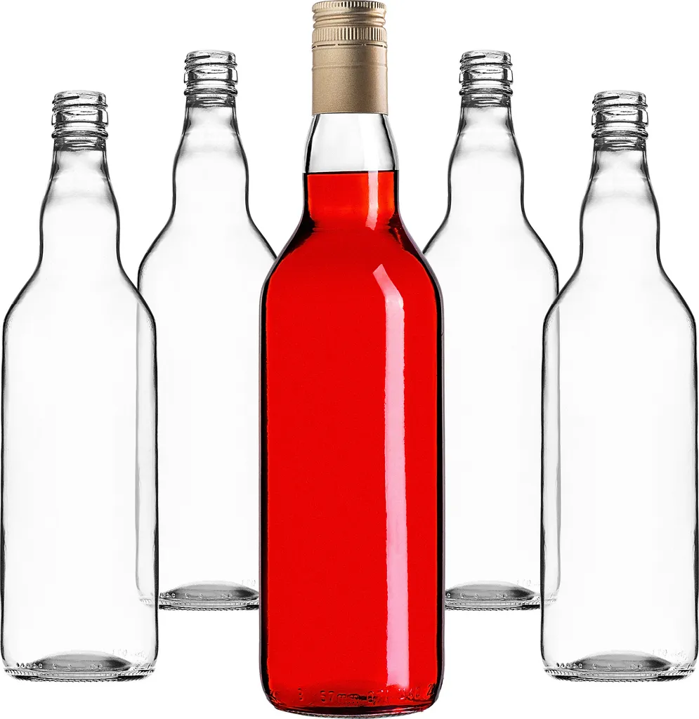 KADAX Set 10 Bottiglie in Vetro 700ml - Organizzazione Cucina e Dispensa