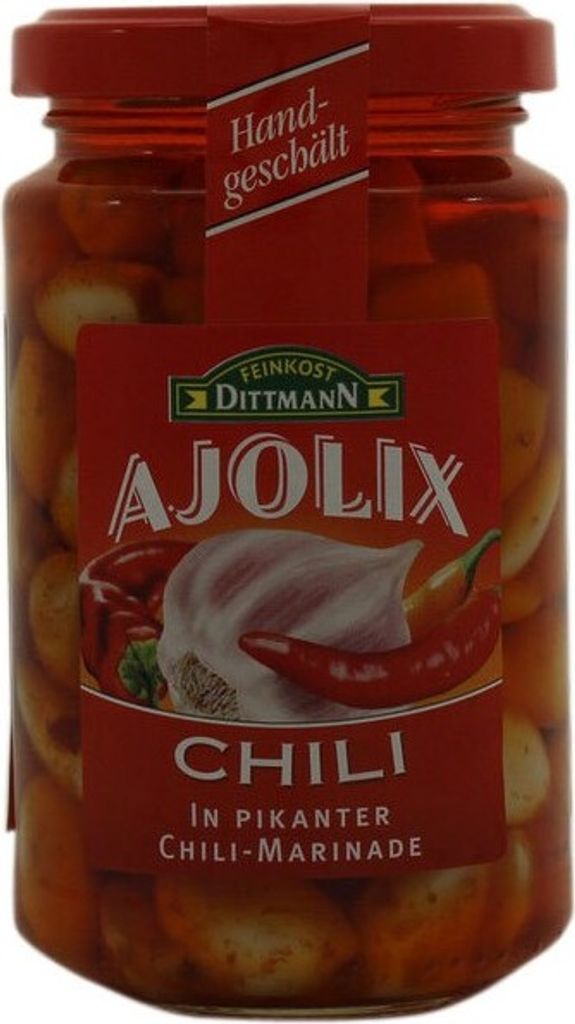 Delikatesy Dittmann Ajolix chilli stroužky česneku s chilli Obrázek produktu 