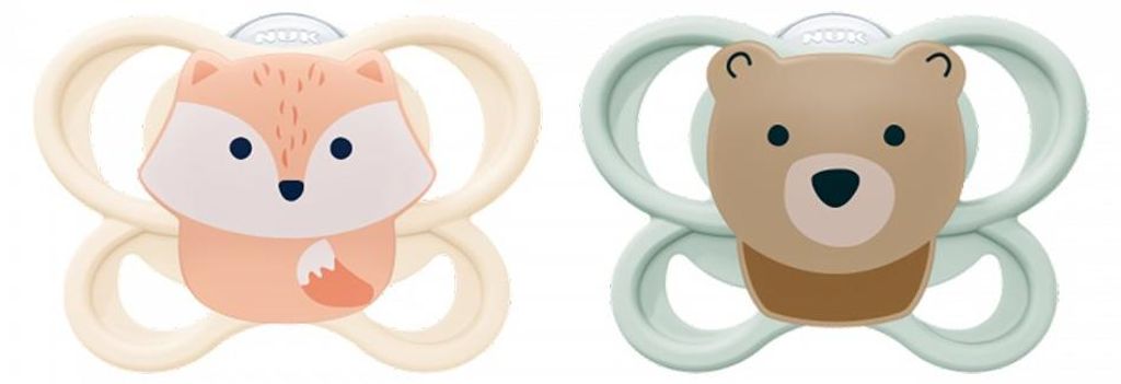 Dojčenský cumlík  NUK Perfect Match Air FOX/BEAR 0-2m 2ks Obrázok produktu 