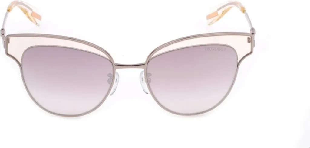 Lunettes de soleil de luxe Trussardi STR1838FEX en Acétate Noir Chic