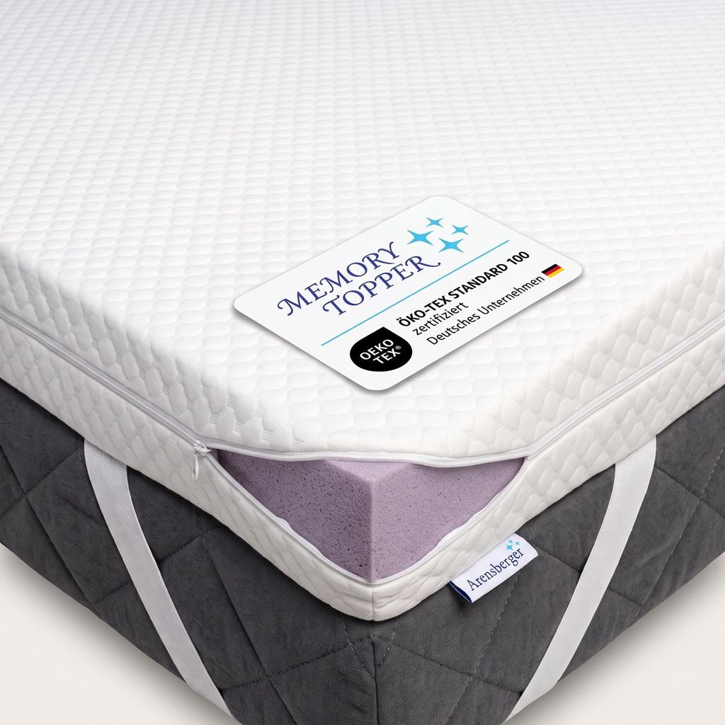 Topper SOFT Plus 160x200cm, Memory Foam Matratzentopper, Produktbild 