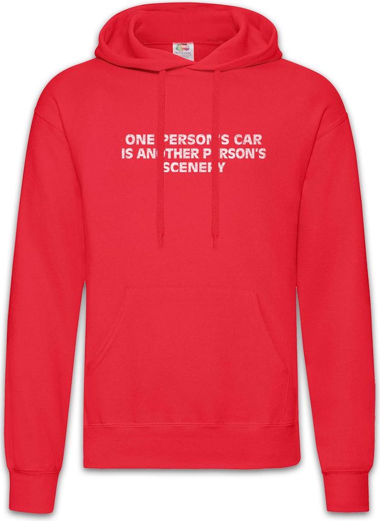 Urban Backwoods One Person's Car, Herren Hoodie, Farbe: Rot, Größe: S