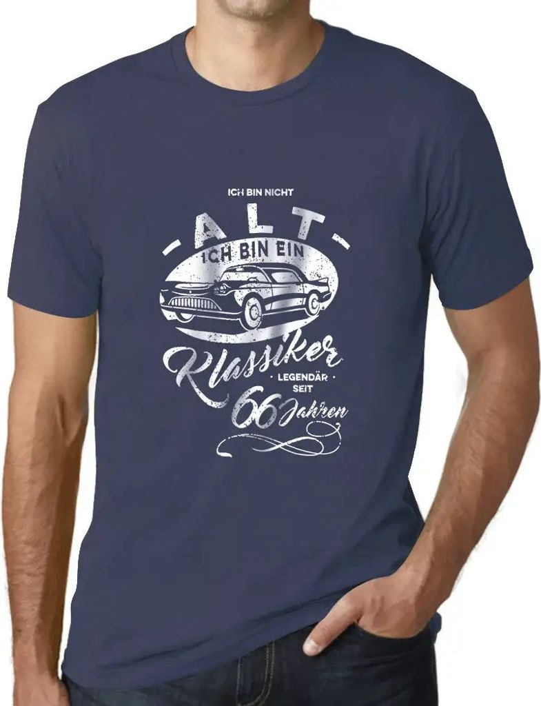 Herren Grafik T-Shirt Ich Bin Nicht Alt Ich Bin Ein Klassiker Auto Retro Öko-Verantwortlich Vintage Jahrgang Kurzarm Lustige Druck Geburtstag Gesc...