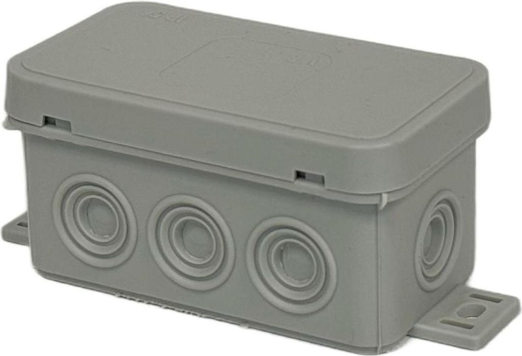 Orno | Installationsbox OR-JB-13805/G - 80x45x41 mm - Grau - IP54 - 8 Kabeldurchführungen - Wetterfest