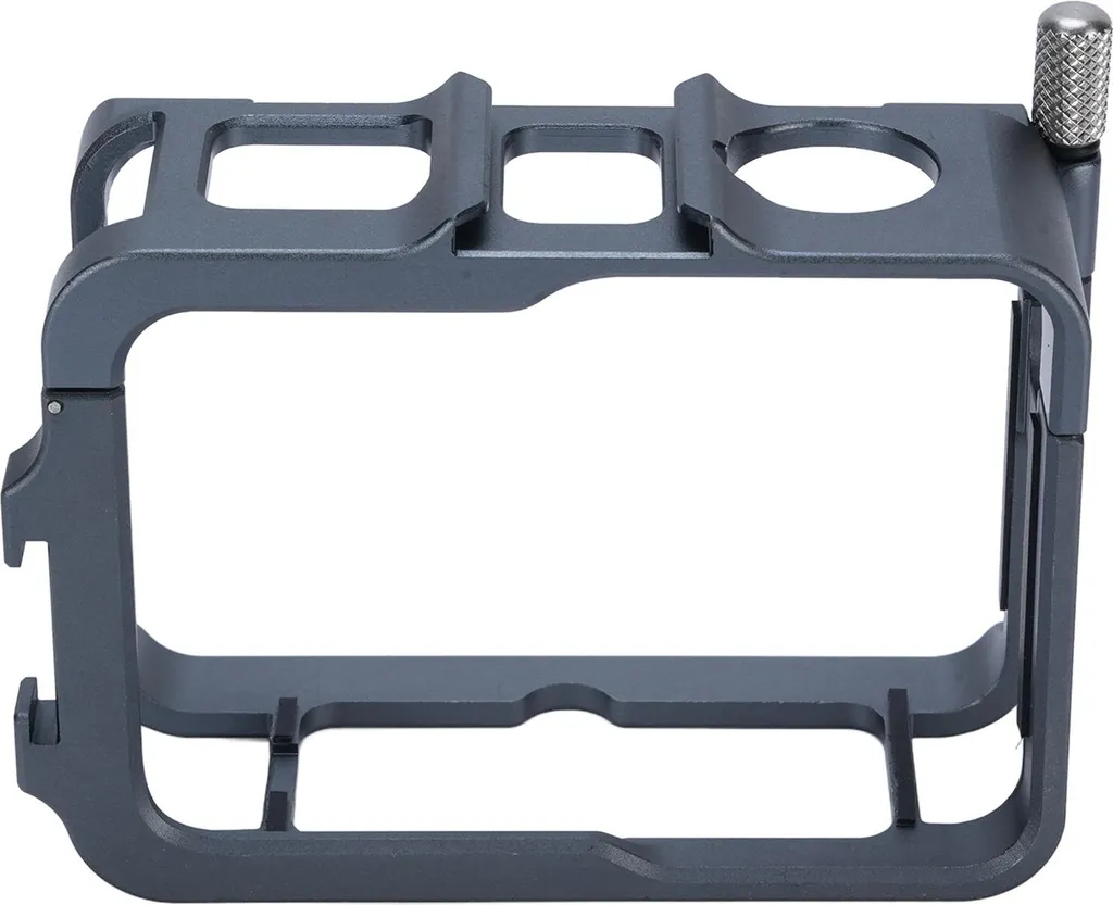 Cage de caméra d'action en alliage d'aluminium avec double sabot froid