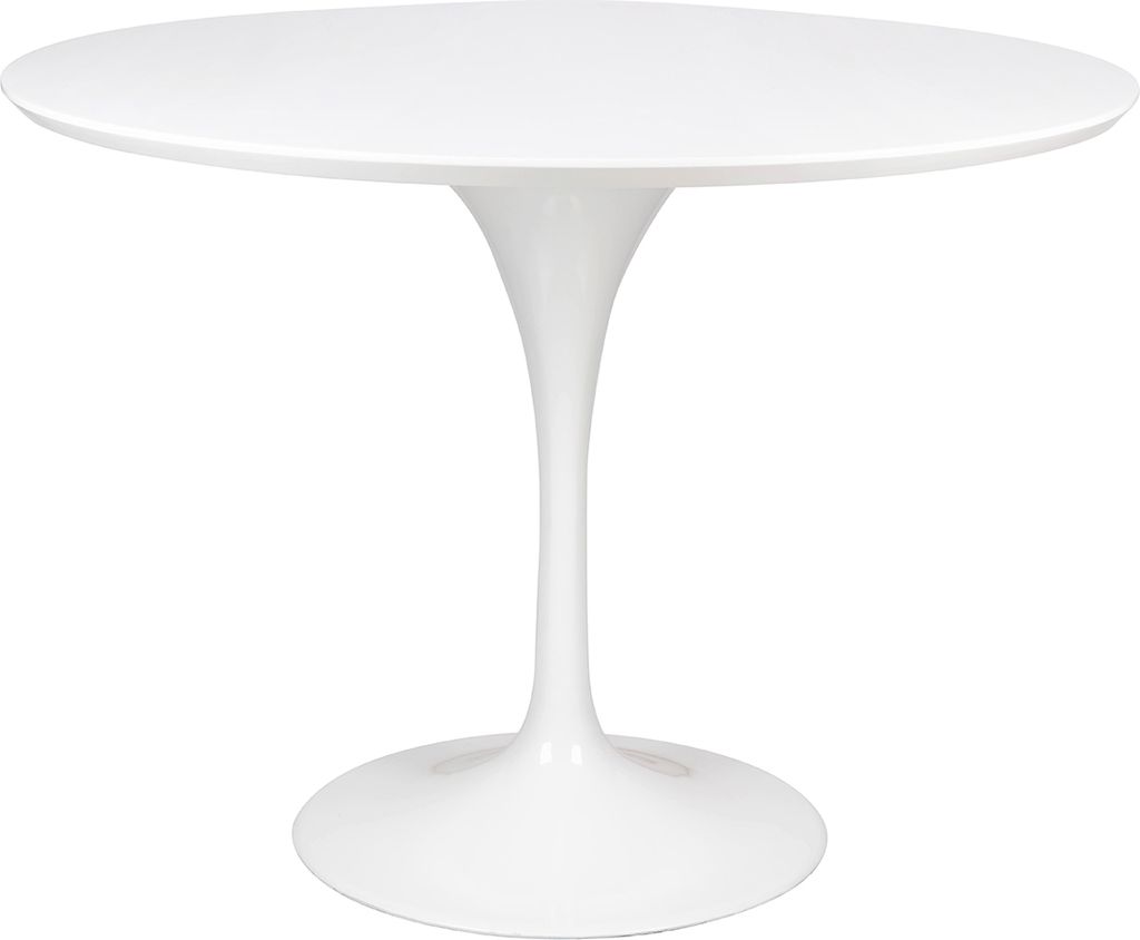 Tisch TULIP PREMIUM 100 weiß – MDF, Metallgestell Produktbild 