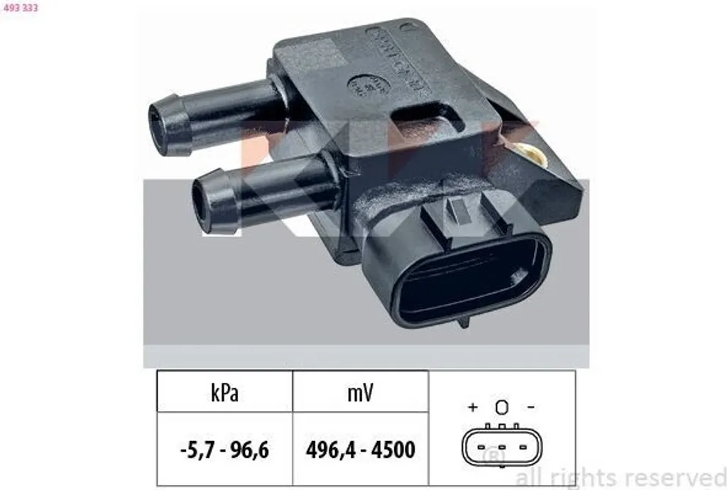 Capteur FAP de pression pour Toyota Auris NDE15 et Lexus LX série J200