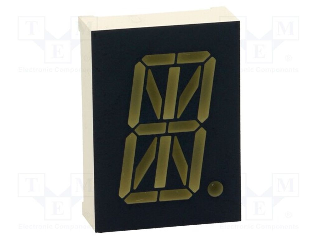 1x Display: LED Anz.Z: 1 8÷18mcd alpumch rot 20mm Anode PSA08-11SRWA Einfache LED