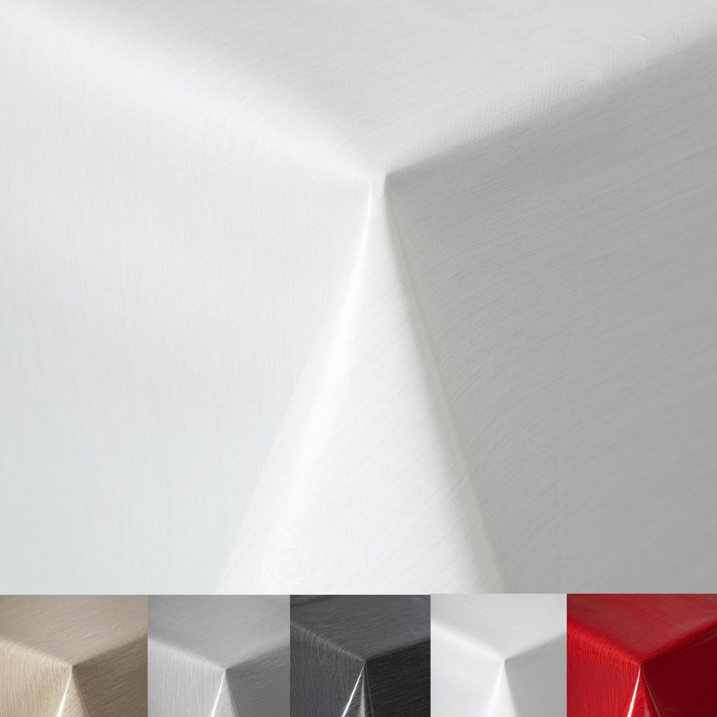 Wachstuchtischdecke Rund Oval Eckig Tischdecke Wachs Wachstischdecke abwischbar Garten Tischtuch Weiss Eckig 130x220