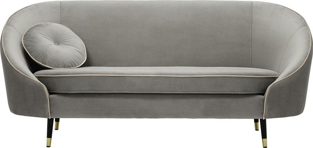 2,5-Sitzer Sofa Kooper-Velluto 15-Contrast piping-brass