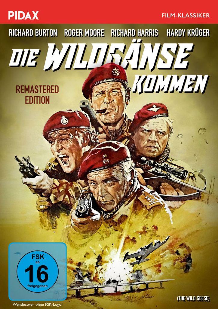 Die Wildgänse kommen - Remastered Edition (The Wild Geese) / Spektakuläre Söldner-Action mit Weltstarbesetzung in brillanter Bildqualität (Pida...