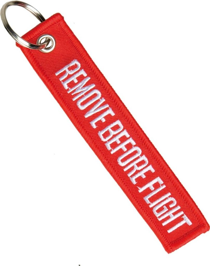 Schlüsselanhänger Remove before Flight