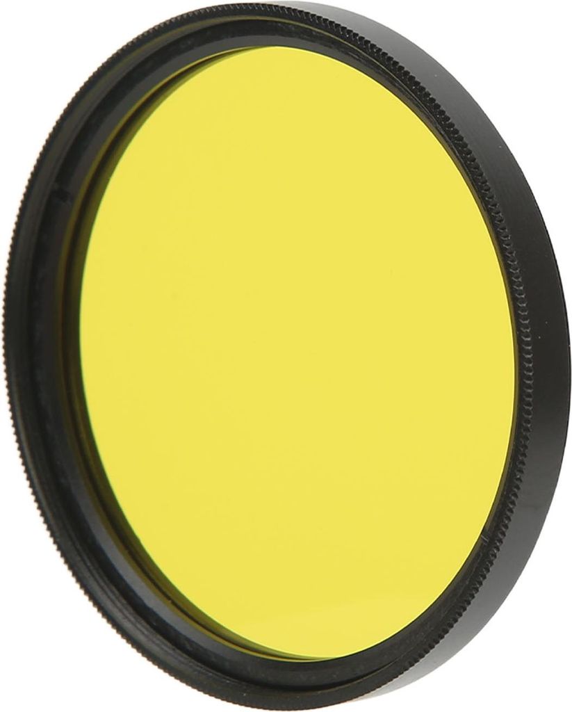 Akozon Kamera Slim Filter 52 Mm Objektivfilter Optisches Glas Kameraobjektivfilter fr Digitalkameras Serie fr Video-Vlog-Portraitfotografie(Gelb)
