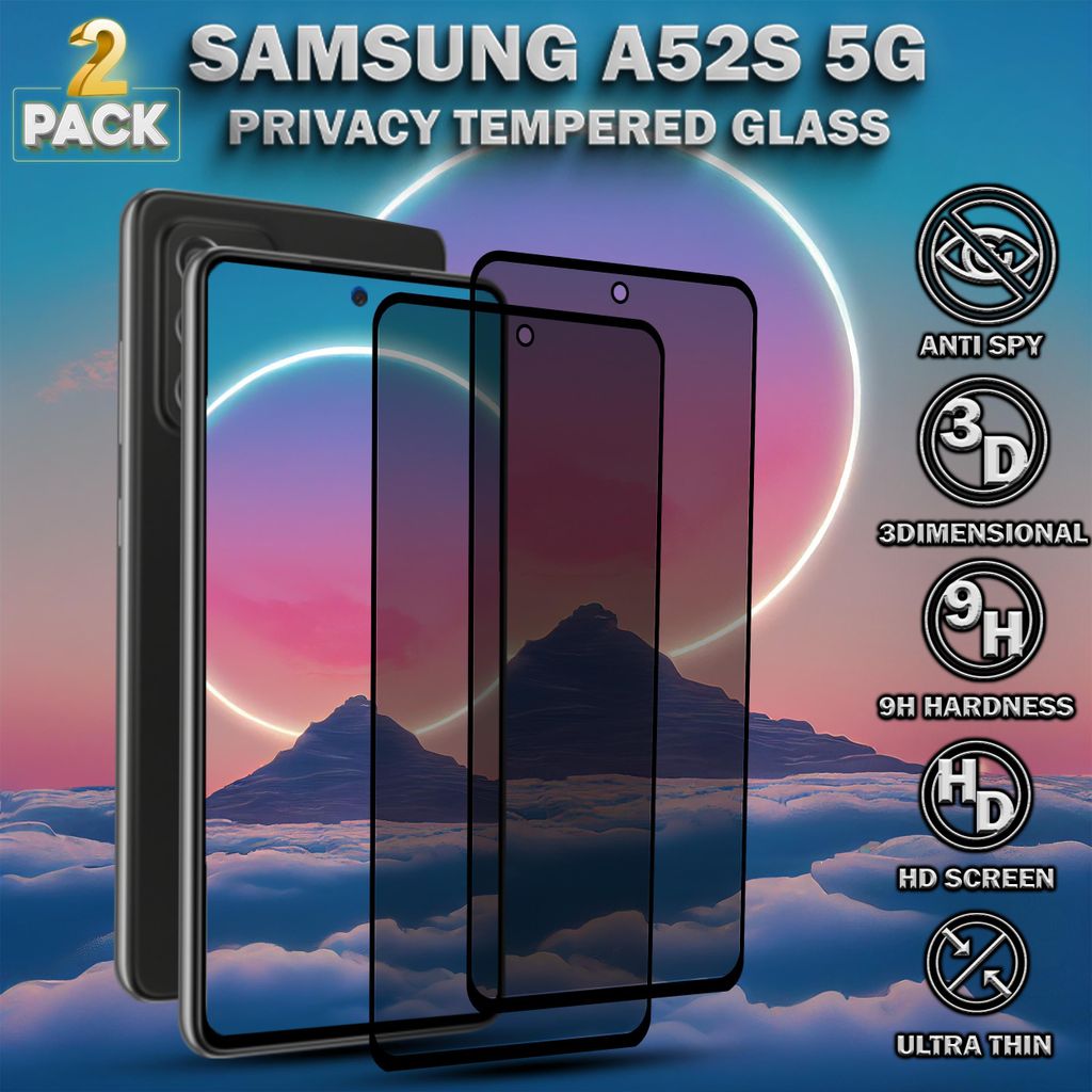 2-Pack Samsung A52S (5G) Displayschutzfolie Privacy - Produktbild 