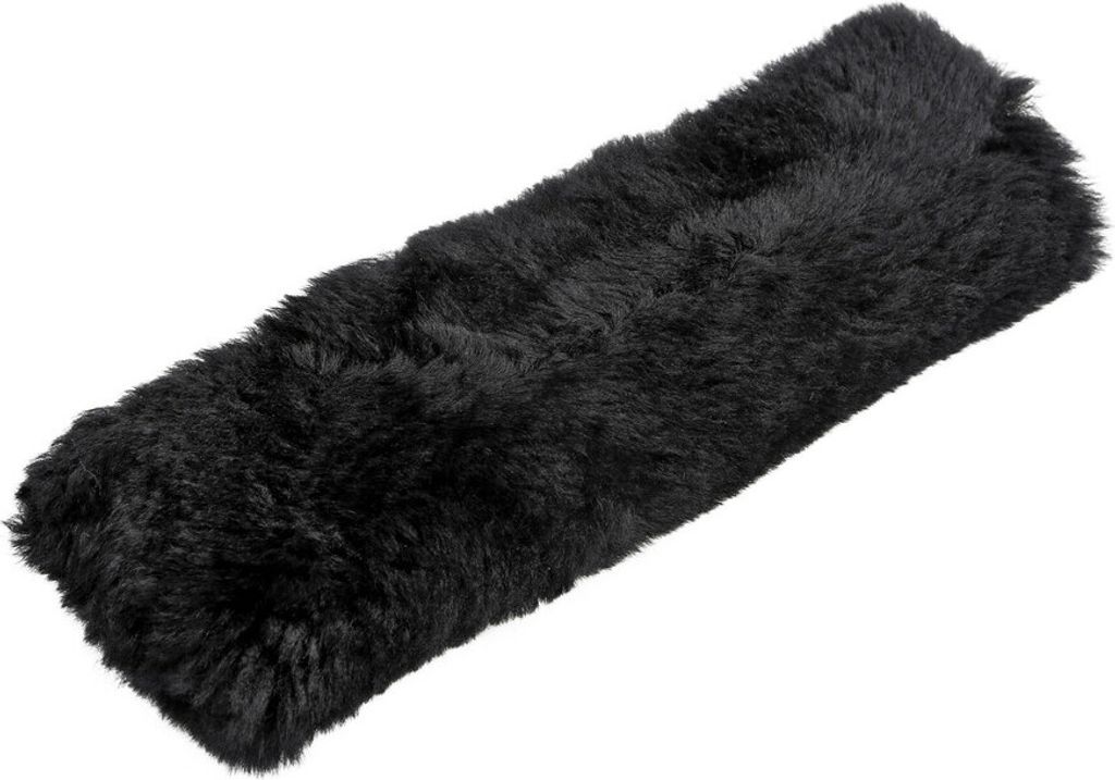 Wickelkissen aus echtem Schaffell - Schwarz