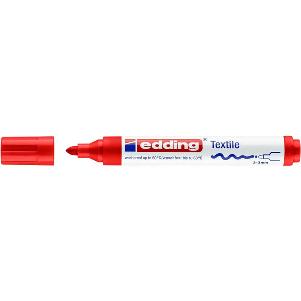 Edding 4500, Rot, Rundspitze, Rot, Weiß, 2 mm, 3 mm, Tinte Produktbild 